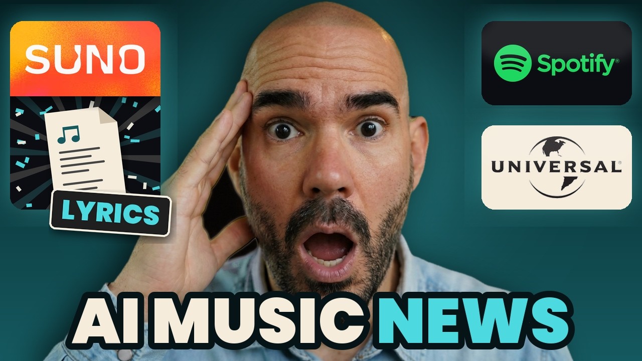 Thumbnail for the YouTube video "AI Music News: Suno Users' HUGE Win & An AI Singer Hits K-Pop TV"