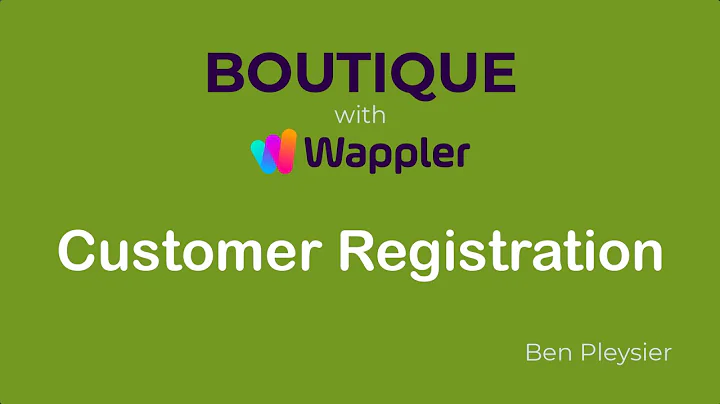 13. New Customer Registration