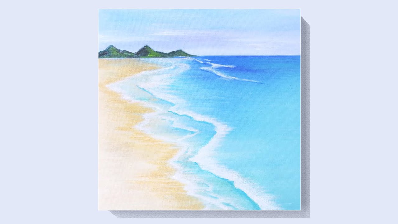 Featured image of post Easy Acrylic Beach Painting For Beginners