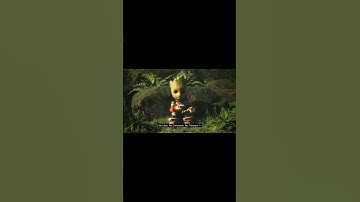 I Loved Groot, So I Created My Own 🌿#shorts #short #blender3d #blender #groot #iamgroot #marvel