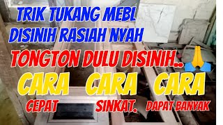 cara bikin ram kaca dari bahan kayu manual