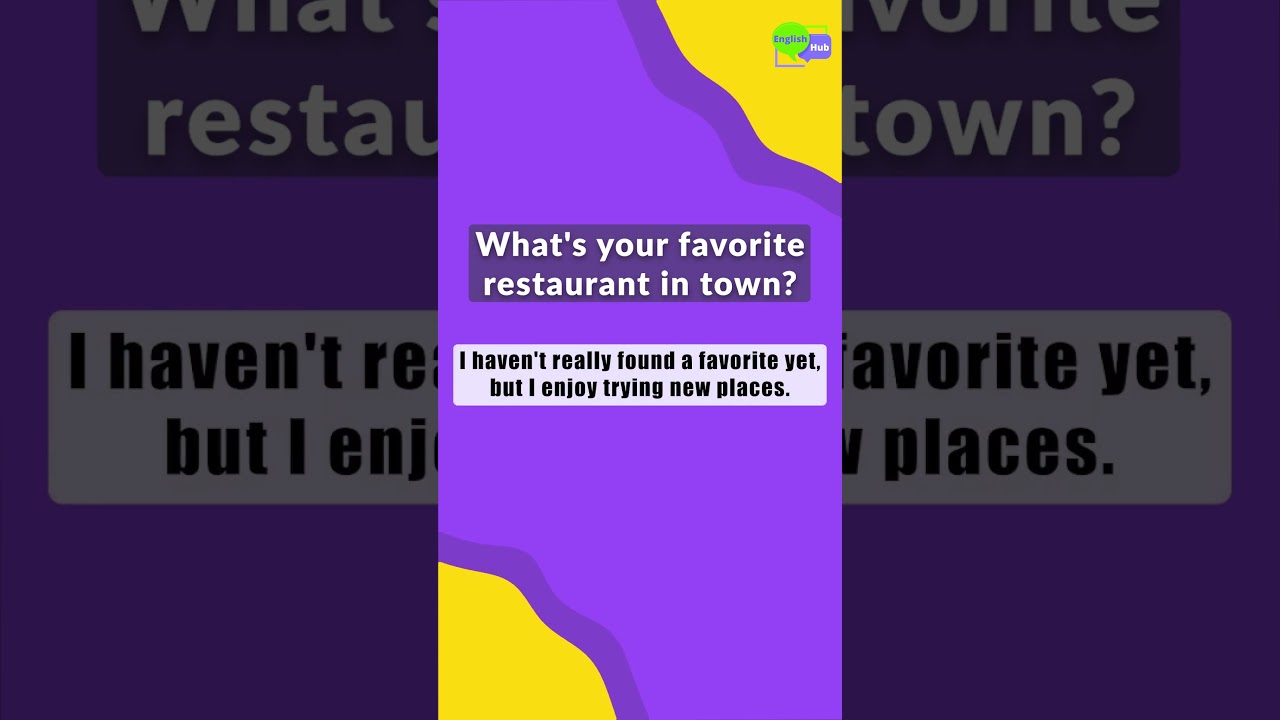 Small Talk Questions and 3 different Answers - Shorts #4