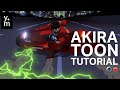 Create akira anime shading with c4dredshift  yma toon shader  tutorial