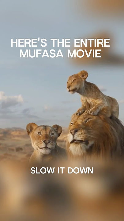 Mufasa - The Lion King Prequel full movie | Slow down to watch #lionking #disney #mufasa