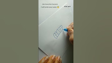 How to write MARYAM in bubble letters #shorts #tutorial #fyp