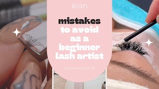 MISTAKES to avoid as a beginner lash artist ♡ LASH EXTENSIONS FOR BEGINNERS ❤️‍🔥