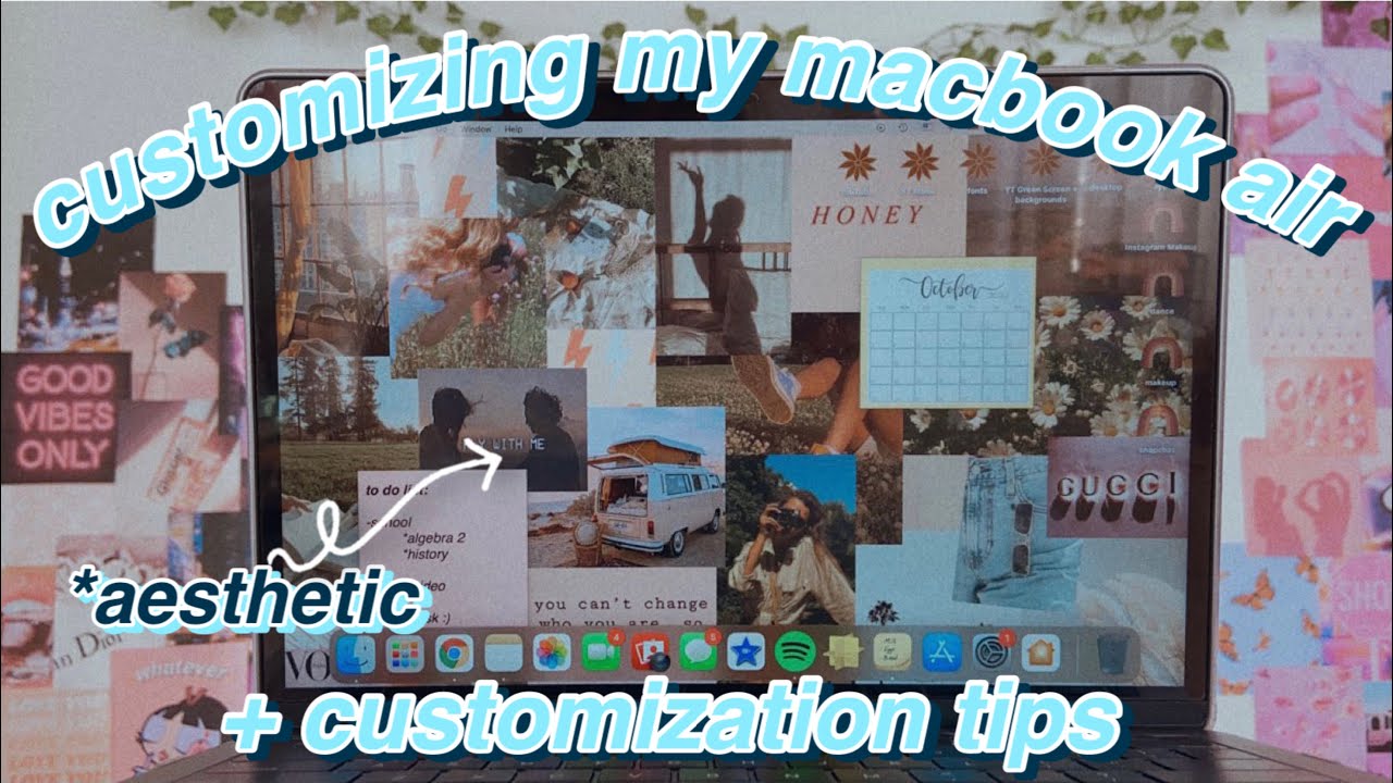 Customizing My Macbook Air Customization Tips Aesthetic 2020 Youtube Macbook Macbook Air Custom