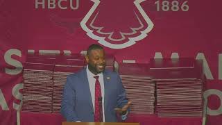 Senator McCray Delivers UMES Commencement Speech