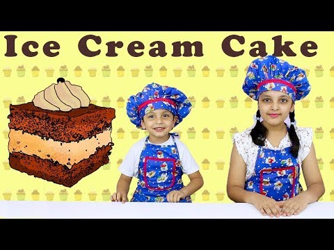 CHOCOLATE ICE CREAM CAKE | Cooking without fire for kids | Indian Kids Cooking | Aayu And Pihu Show