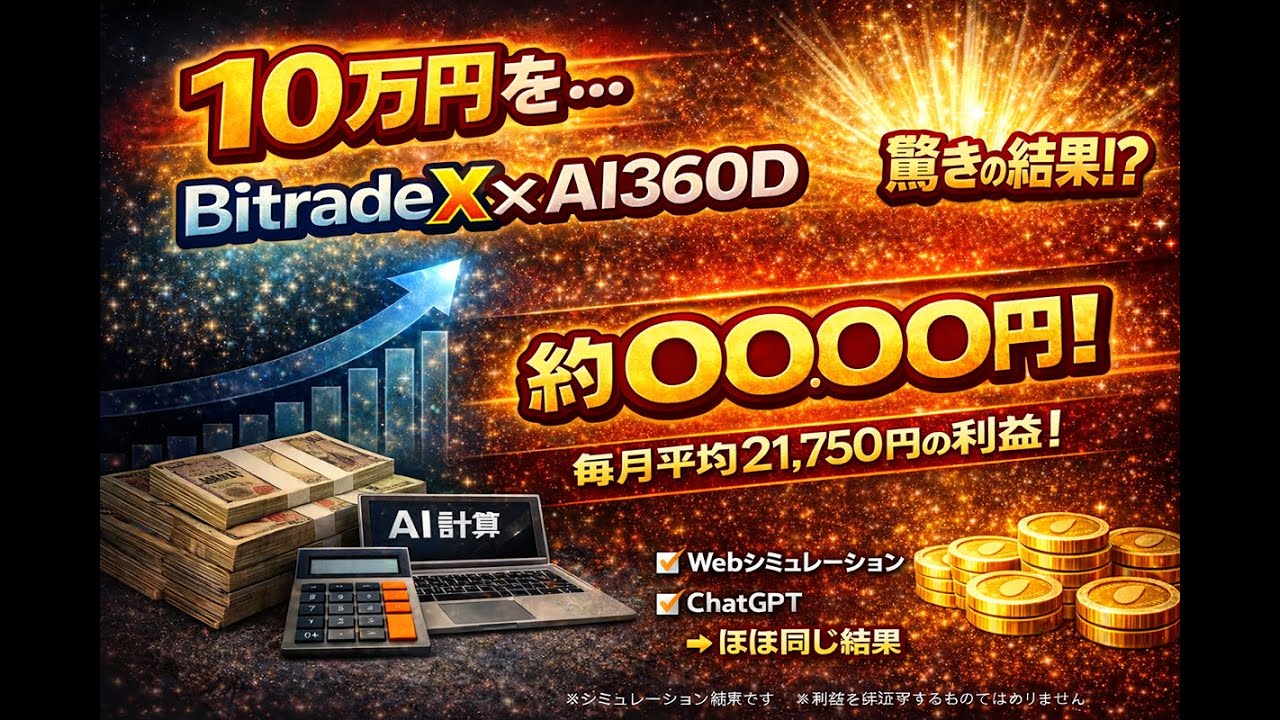 【検証】BitradeXに10万円入れて1年放置したらどうなる？｜Bitrade X 超初心者体験レポート