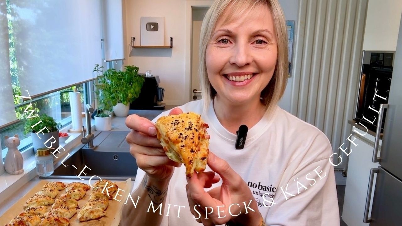 Das BESTE Fingerfood - 🧅 Zwiebel - Ecken mit Käse & Speck 🥓🧀 gefüllt - ganz ohne Thermomix®