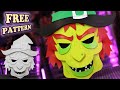 How to Make a Retro Style Witch Mask out of Foam DIY Tutorial with Free Templates