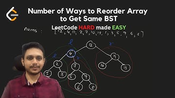 1569. Number of Ways to Reorder Array to Get Same BST | Recursion | DFS | LeetCode Daily Challenge