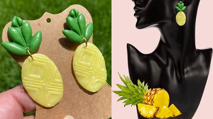 How to Make Pineapples Clay Earrings Tutorial