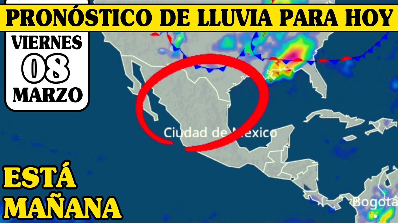 ALERTA ⭕ Pronóstico de lluvia para hoy | Pronóstico Del Tiempo Para