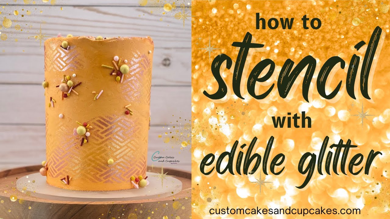 HOW TO AIRBRUSH YOUR CAKES/ WAYS TO USE EDIBLE GLITTER ON YOUR CAKES 