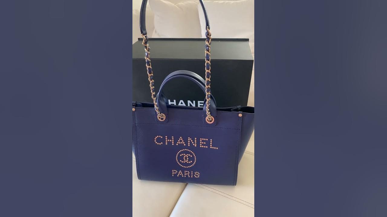 Chanel Small Studded Deauville Tote Black Caviar Silver Hardware – Coco  Approved Studio