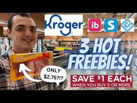 3 HOT KROGER FREEBIES + TONS OF HOT MEGA EVENT COUPONING DEALS! ~ BACON ONLY $2.75 & MORE!!!!