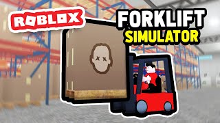 Starting a NEW WAREHOUSE JOB as a FORKLIFT DRIVER in Forklift Simulator (Roblox) screenshot 3