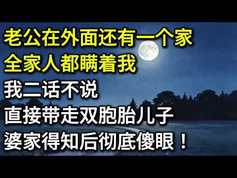老公在外面还有一个家，全家人都瞒着我。我二话不说，直接带走双胞胎儿子，婆家得知后彻底傻眼！#家庭故事 #婚姻故事