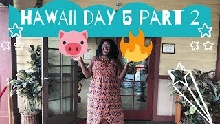 Hawaii vlog Day 5! Vow Renewal, luau, Leis, Roasted Pig! The Polynesian Cultural center