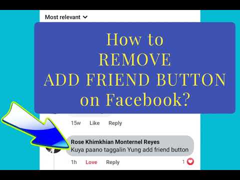 How to remove the add friend button on facebook?