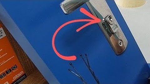 Como abrir porta fechadura com grampo de cabelo