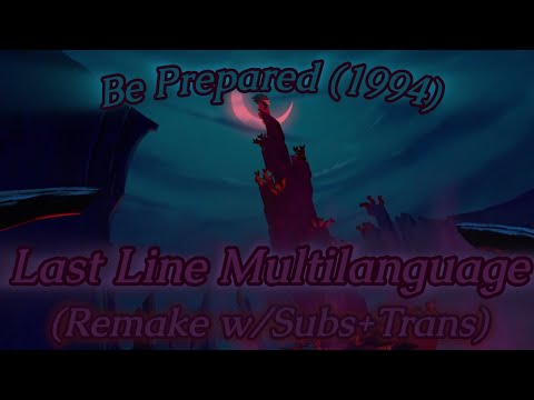 The Lion King (1994) | Be Prepared - Last Line Multilanguage (Remake w/Subs+Trans)