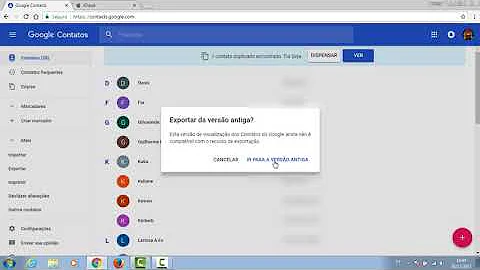 Como transferir os contatos para o Iphone?