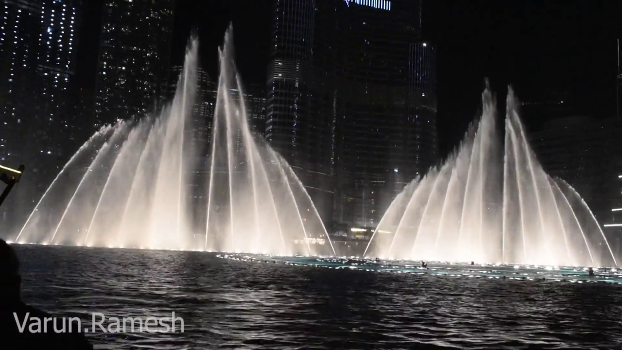 Dubai Fountain Show Fountain Boat Ride YouTube
