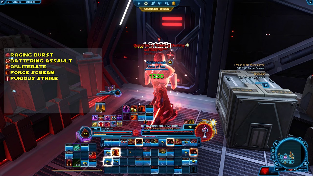 Swtor Lethality Rotation SWTOR Fury Rotation 10.9k Simple Rotation - YouTube