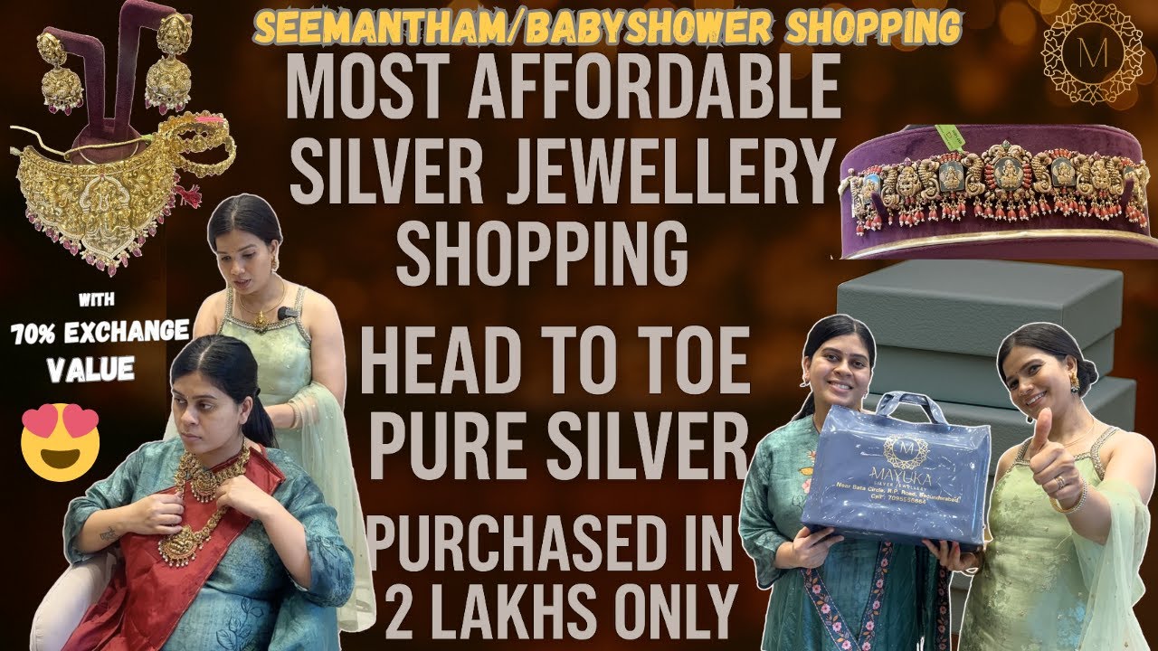 92.5 Silver Party Wear Jewellery Haul for Sister’s Seemantham | Stylish Picks | Get Peppy With Me