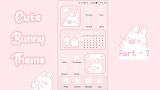 🐇 how to make your phone aesthetic | cute bunny theme part - 2 | kwgt tutorial | kwgt widget screenshot 5