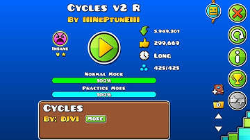 Geometry Dash | Cycles v2 R | By IIINePtunEIII
