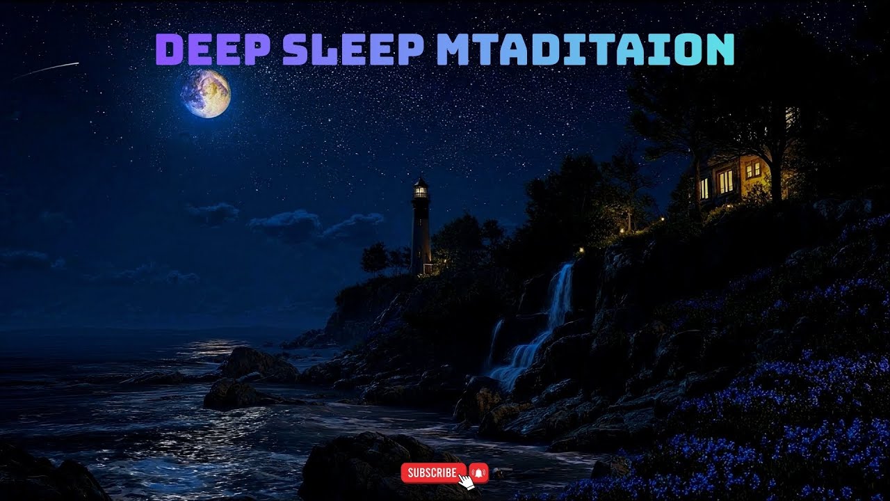 NO ADS ✨ Deep Sleep Meditation 🌙 Ocean Healing Frequency Music for Deep Sleep | 8 HOURS