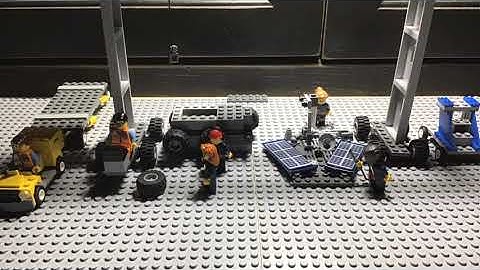 The Mars opportunity rover (LEGO Stop Motion)