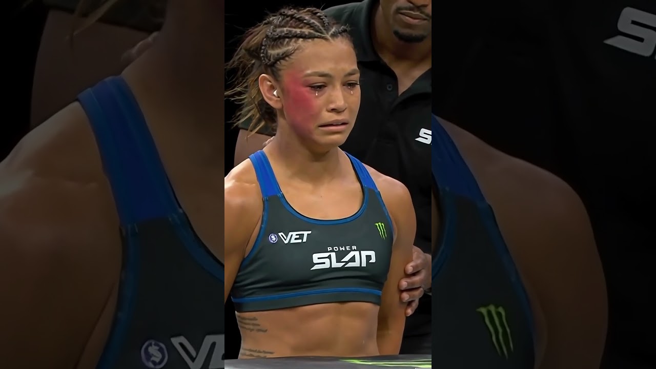 She CRIED in tears... then KO’d her opponent! 😱💀 #shorts #powerslap