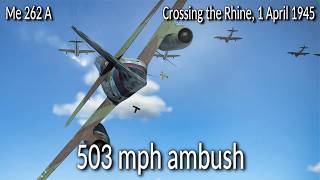 Me 262A Vs. P-47S And P-51S Dogfight Near Gorinchem Cinematic Ww2 Air Combat Missions