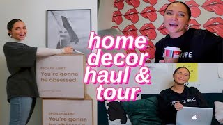 new home decor haul & decorating my house! house tour