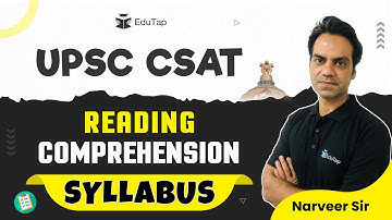 UPSC CSAT Reading Comprehension | English Reading Comprehension Syllabus & Strategy | EduTap CSAT