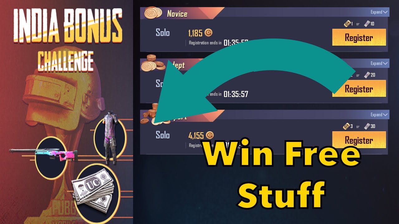 Pubg Mobile India Bonus Challenge Gameplay Solo!!! | Win Free Items Playing Pubg Mobile