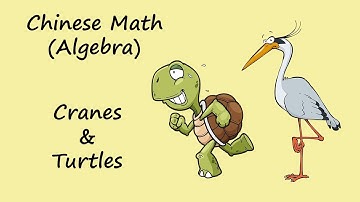 Chinese Math, Ancient Math Problem, Cranes & Turtles.