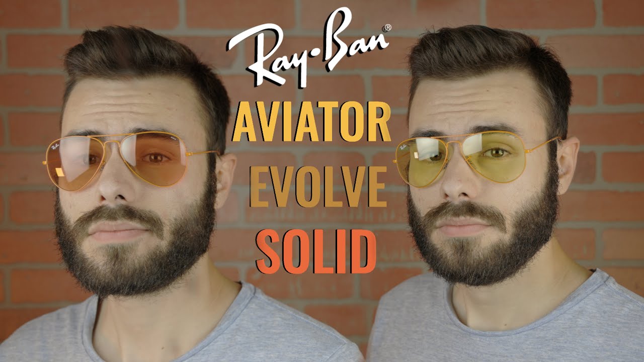 Ray-Ban Aviator Solid Evolve - YouTube
