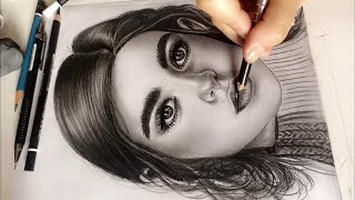 Realistic Portrait #art #amazing #charcoal