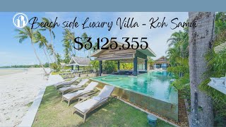 For sale exclusive 5-Bed Beachfront Villa, Hua Thanon, Koh Samui