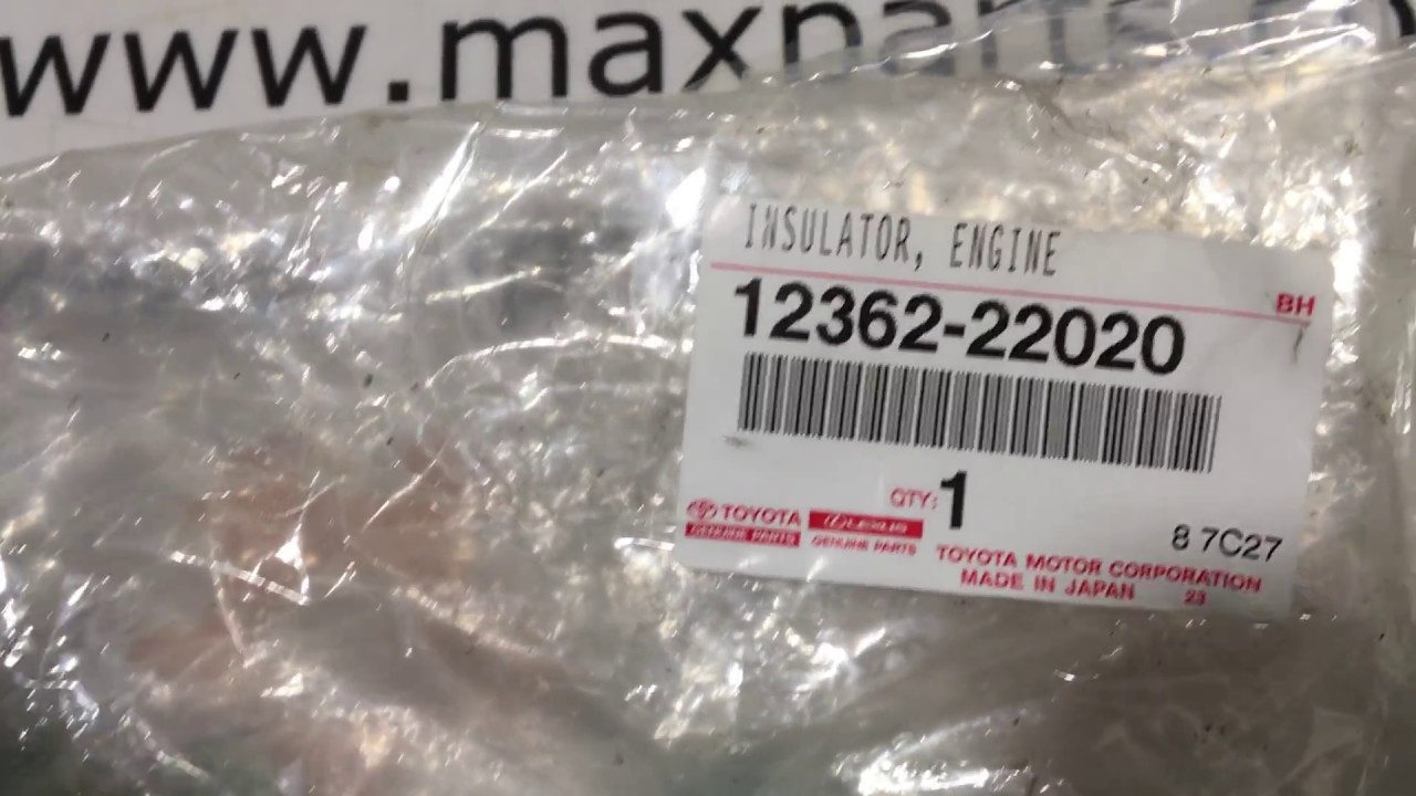 1236222020 12362-22020 Оригинал подушка двигателя Toyota Corolla