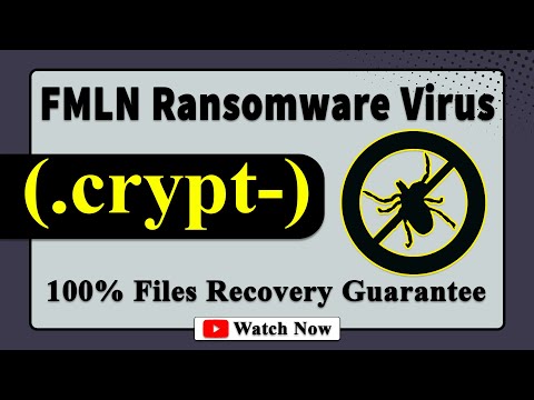 || SOLVED ✅🔘|| FMLN (.crypt-) ransomware virus - removal and decryption
