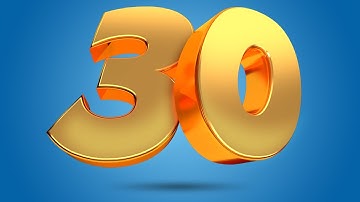 Cinema 4D Tutorial - Golden  Glass  3D Numbers