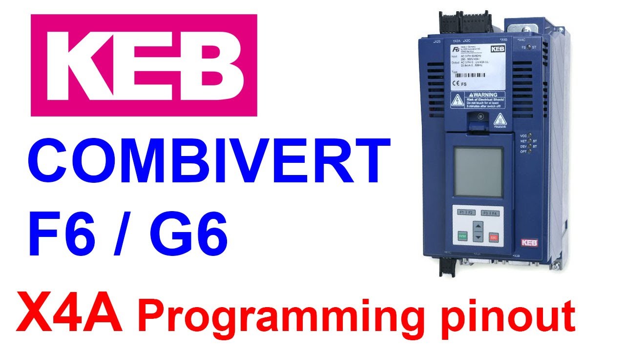 KEB Combivert G6 / F6 series - X4A Diagnostics / Access / Programming ...