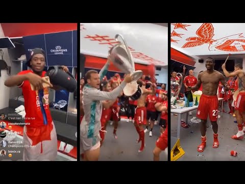 FC Bayern Locker Room Celebrations after winning the Champions League Final